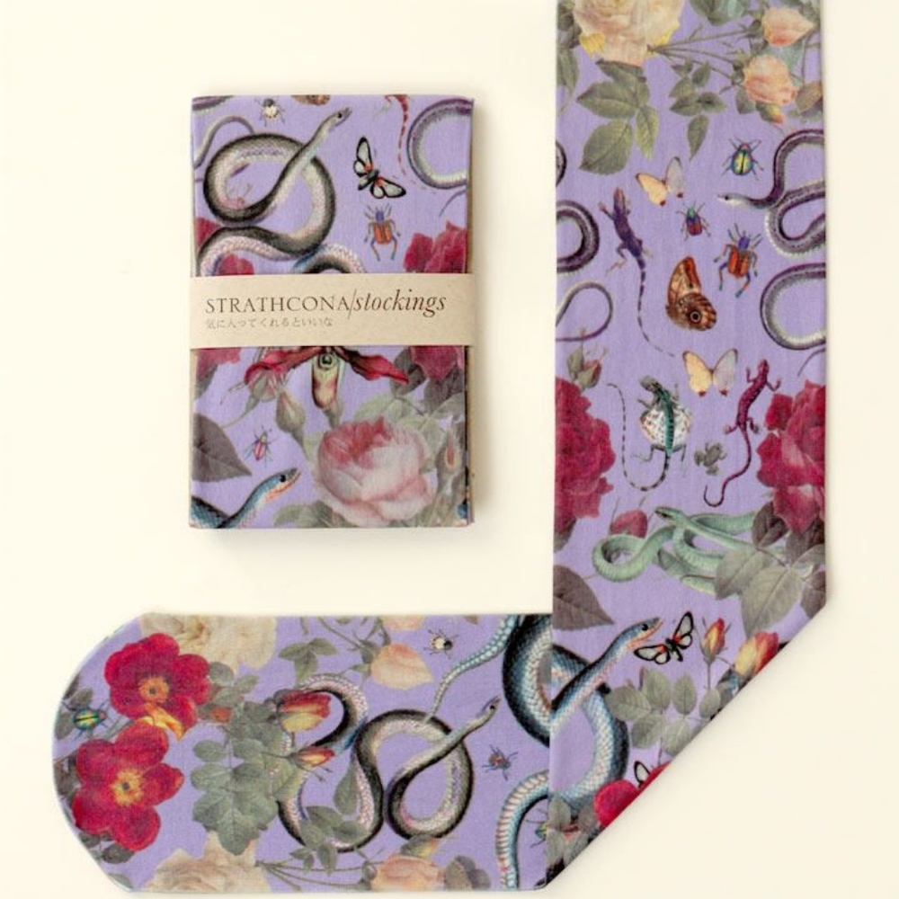 Strathcona snake print stockings